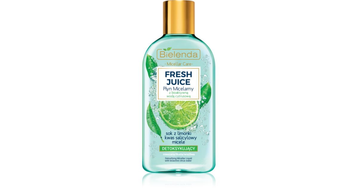Bielenda Fresh Juice Limetten-Mizellenwasser für Mischhaut und empfindliche Haut 500 ml