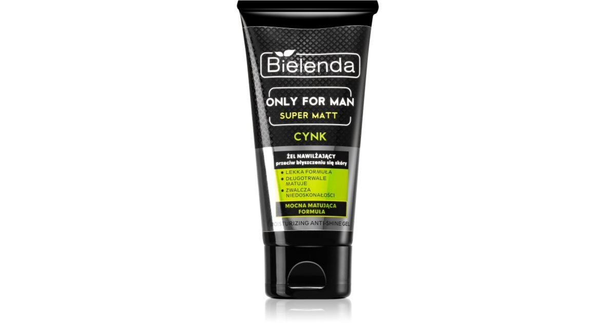Bielenda Kun Super Mat fuktighetsgel mot skinnende hud og forstørrede porer for menn 50 ml