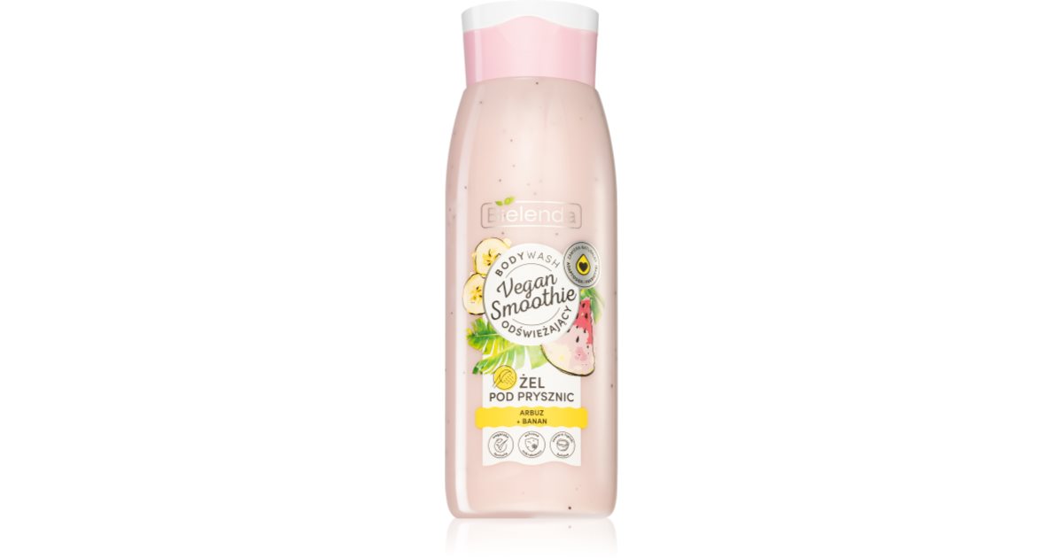 Bielenda Vegansk Smoothie Watermelon + Banana deilig dusjsåpe 400 ml