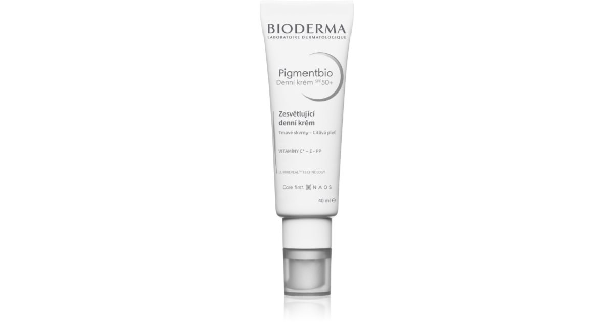 Bioderma Rozświetlająco-ochronny krem na dzień SPF 50+ Pigmentbio Daily Care (Rozjaśniająca Pielęgnacja Codzienna) 40 ml
