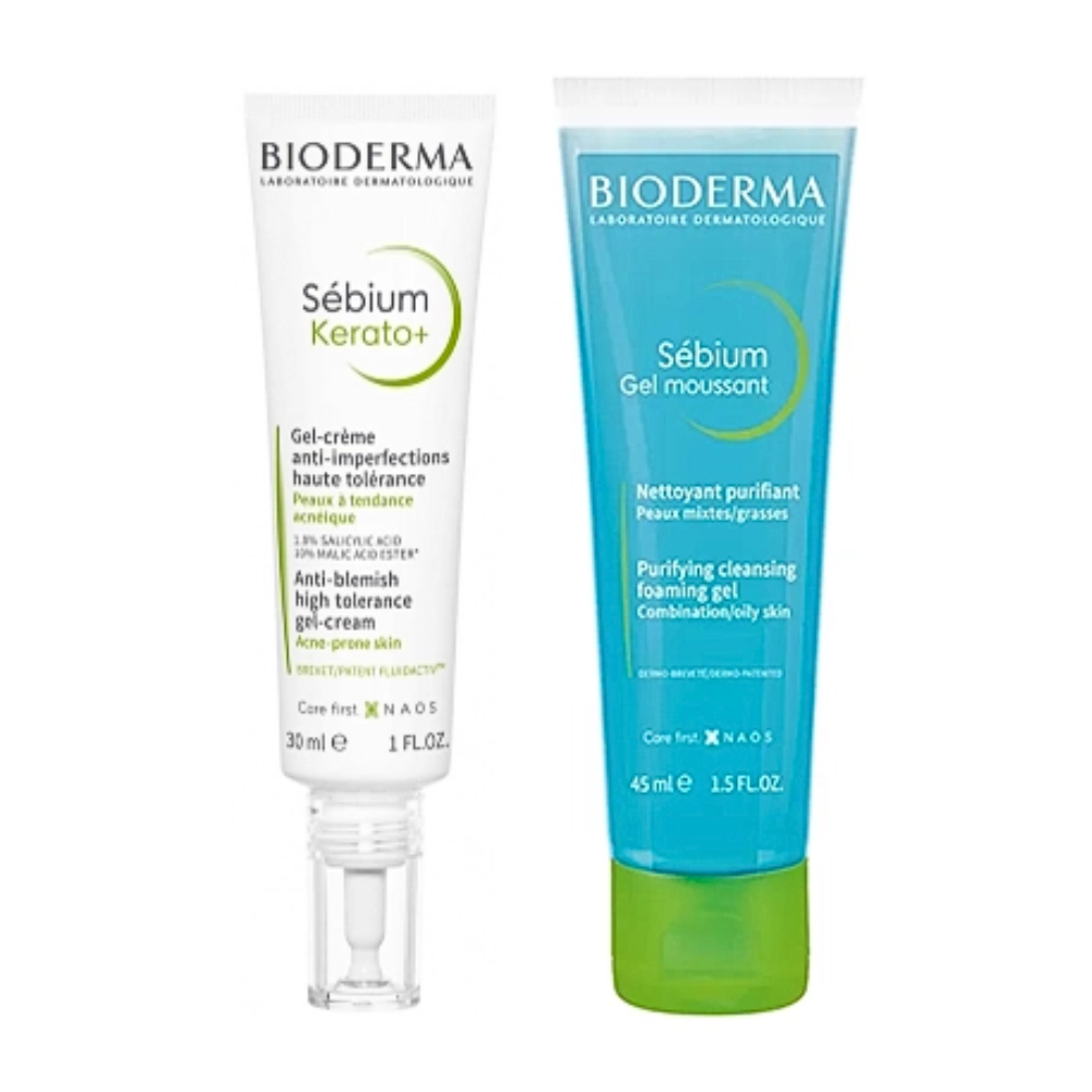 Bioderma Sebio Cherato+ 30ml + GRATIS Skummande Gel 45ml
