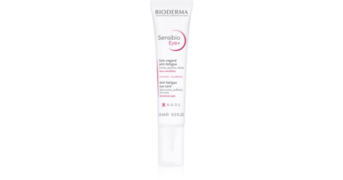 Bioderma Sensibio+ eye cream-gel against signs of tiredness 15 ml