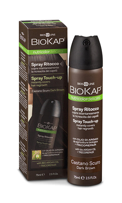 Biokap Nutricolor Delicato Spray Touch Up - Dark Brown - 75 ml