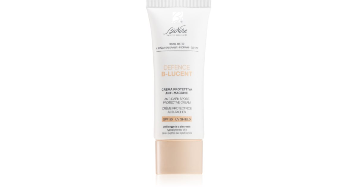 BioNike Defense B-Lucent crema protectoare impotriva petelor pielii SPF 50 40 ml