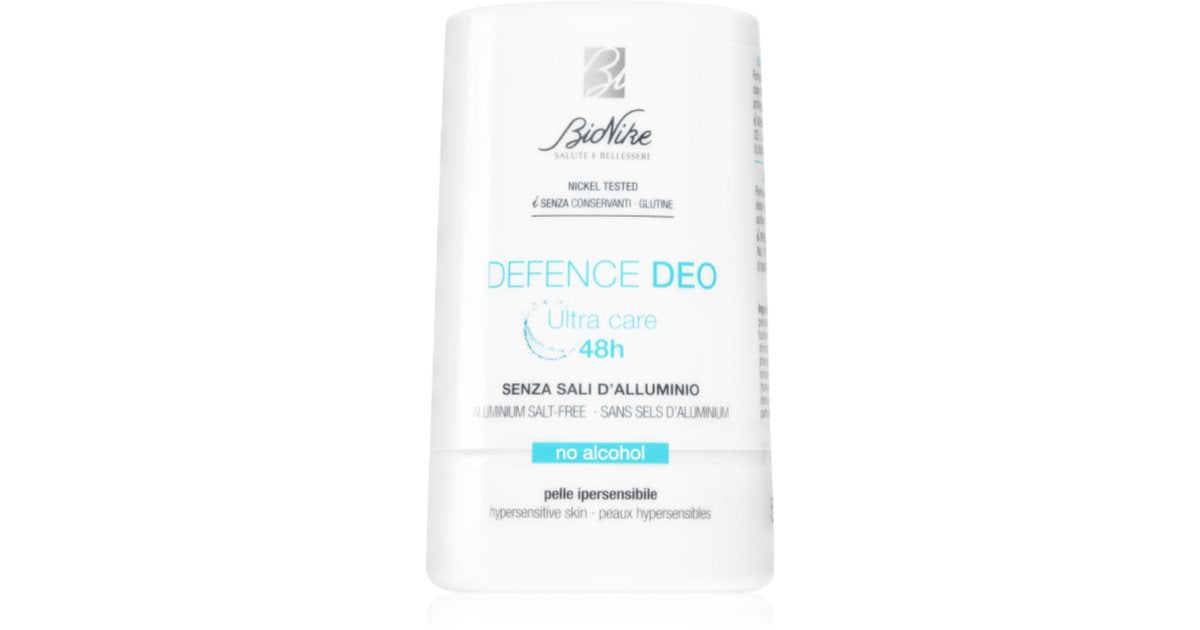 BioNike Defense Deo roll-on deodorant uden aluminiumsalte til følsom hud 48 timer 50 ml