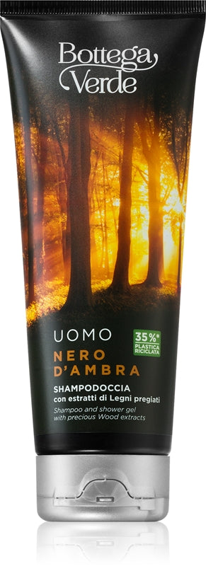 Bottega Verde Black Amber shampoo and shower gel 2 in 1 200 ml