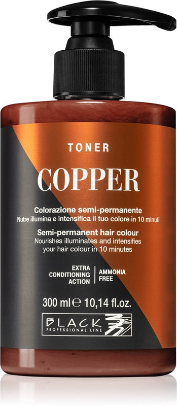 Black Professional Line Kobberfargetoner for naturlige nyanser 300 ml