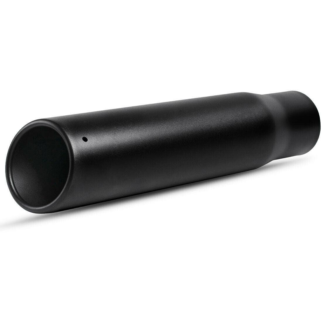YITAMOTOR® 2.5" Inlet Black Exhaust Tip, Standard 2 1-2" Inside Black Paint Finish Exhaust Tailpipe Tip