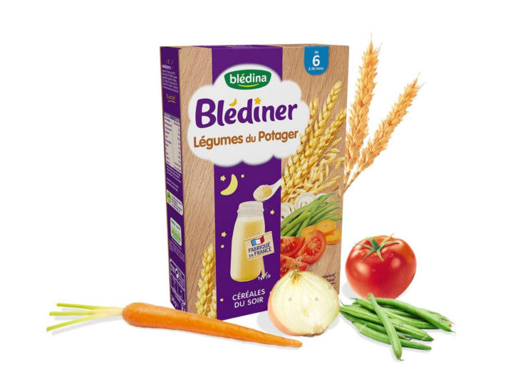 Blédina Blédiner Céréales du Soir saveur Légumes du Jardin pendant 6 mois 240g