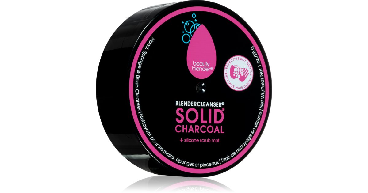 beautyblender® Blendercleanser Solid Charcoal Detergente solido per spugne e pennelli per il makeup 28 g