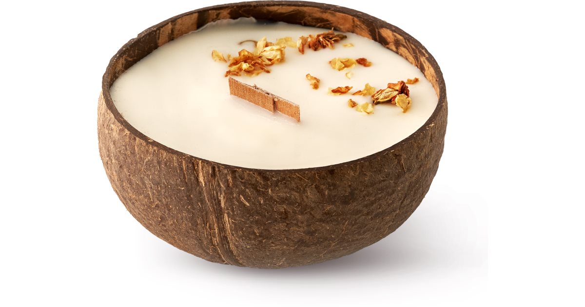 Tropicandle Duftlys med blomstrende jasmin og trævæge med trævæge 350 ml