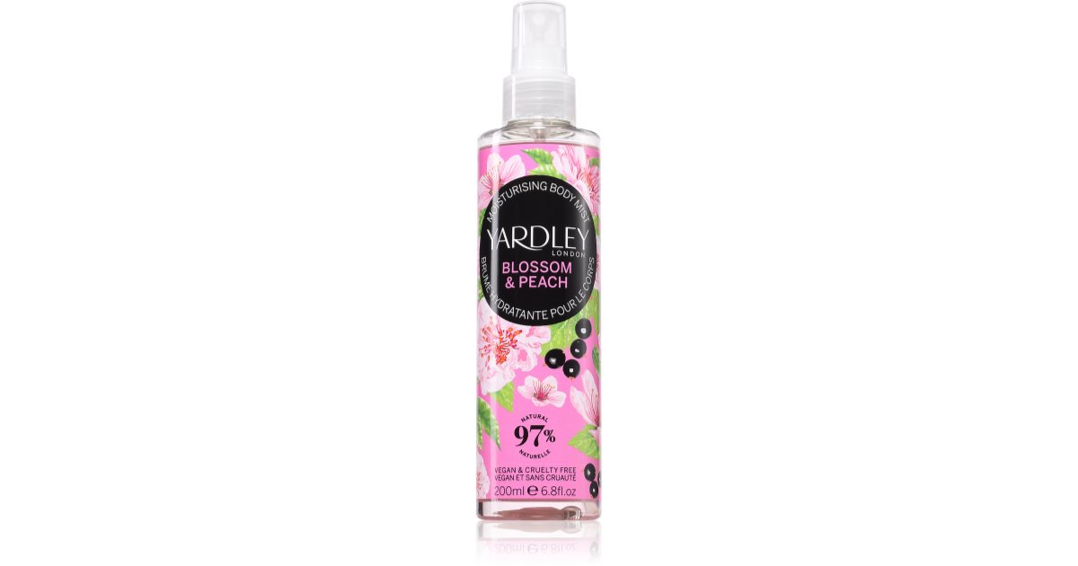 Yardley Blossom & Peach body spray for women 200 ml