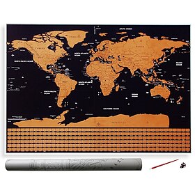 carte du monde à gratter, grand tracker de destination de voyage à gratter, affiche de carte du monde, cadeau de décoration de Noël