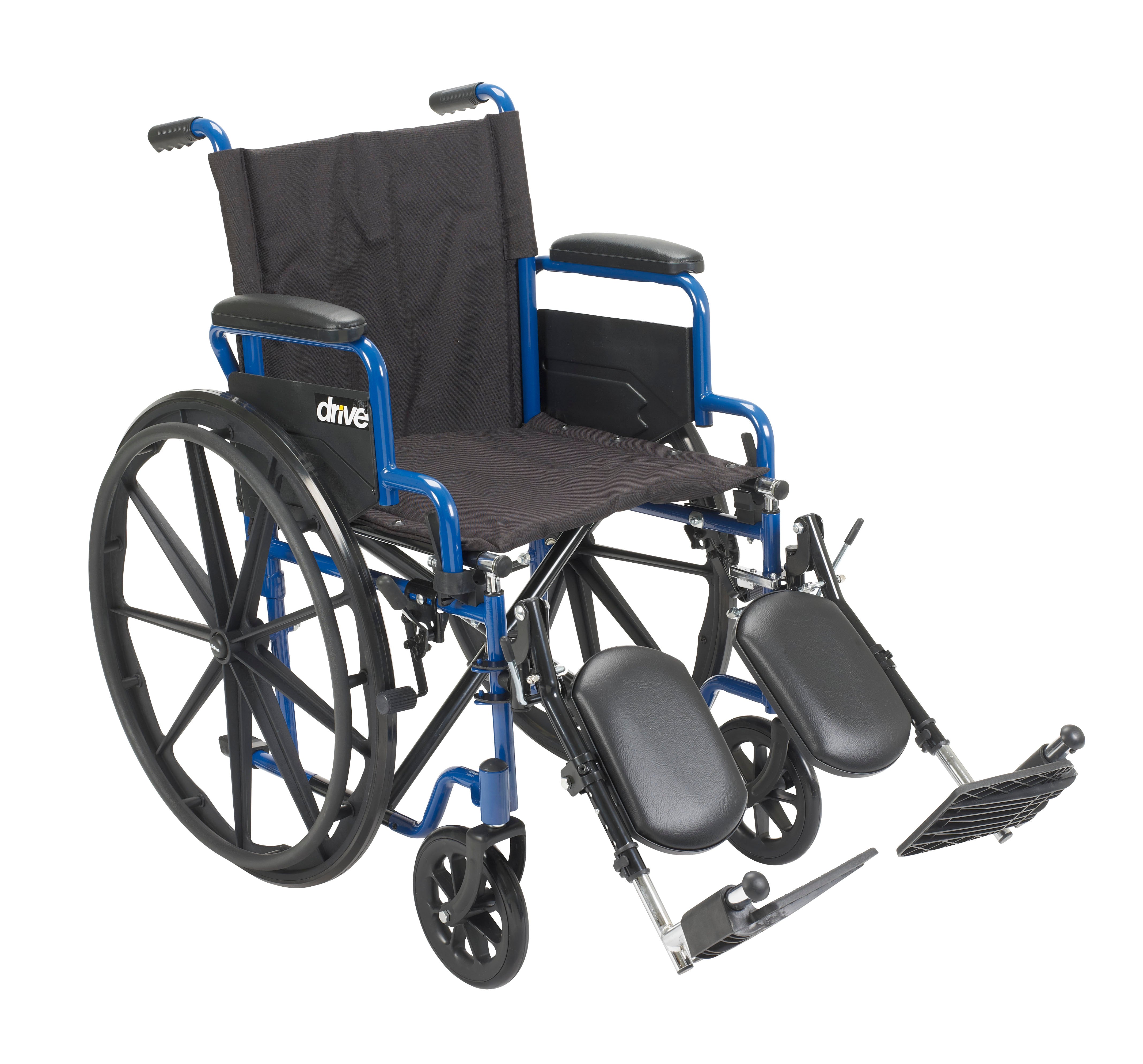 Blue Streak Wheelchair, 18", Elevating Legs