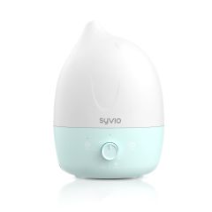 AiDot Syvio 3-in-1 Cool and Warm Mist Humidifiers for Baby-Blue