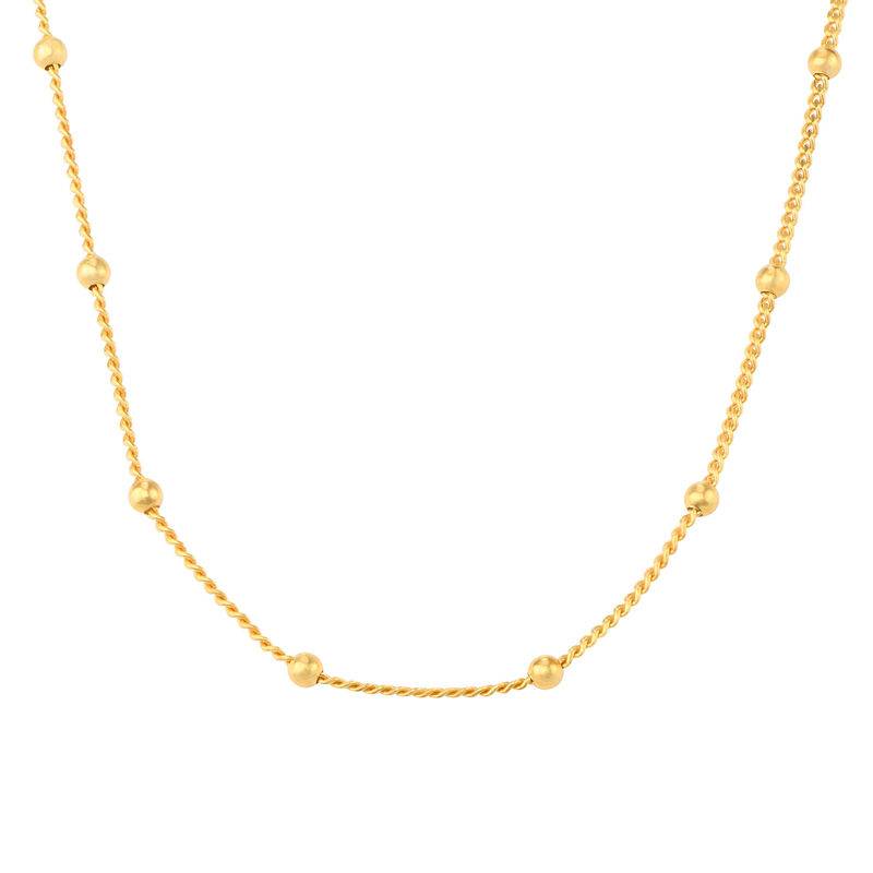 Stackable Bubble Chain in 18K Gold Plating