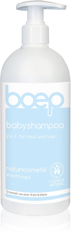 Boep Naturligt babyschampo 2 V 1 duschgel och schampo 2 i 1 med Aloe Vera för Maxi-bebisar 500 Ml