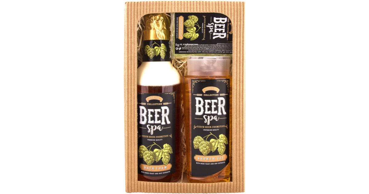 Bohemia Gifts & Cosmetics Beer Spa Gift Set (for bath) for men