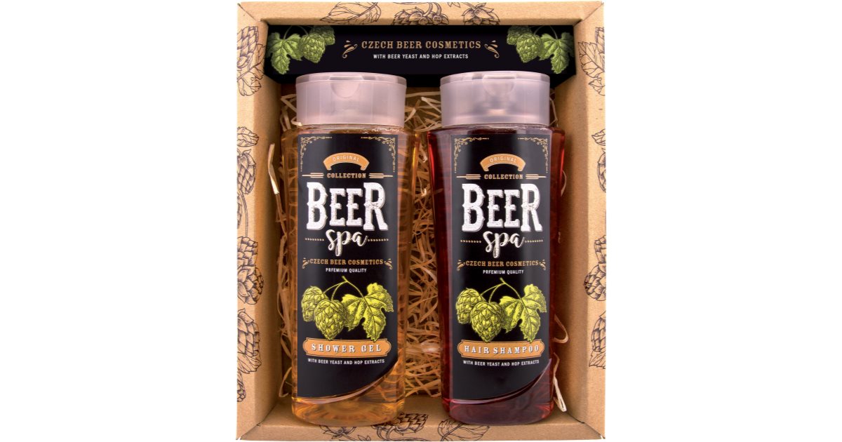 Bohemia Gifts & Cosmetics Beer Spa Gift Set (Shower) for Men