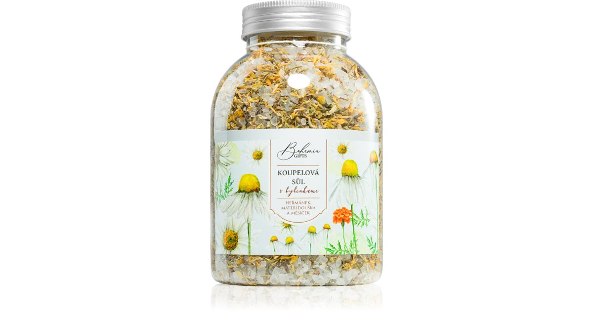Bohemia Gifts & Cosmetics Bohemia Natur 3 Herb Bath Salt Chamomile, Calendula, Thyme 1200 G