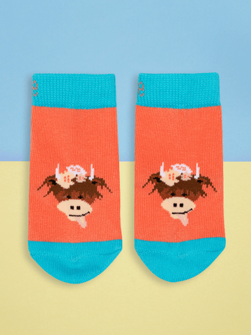 Blade & Rose Bonnie Highland Cow Socks 0-6 Months