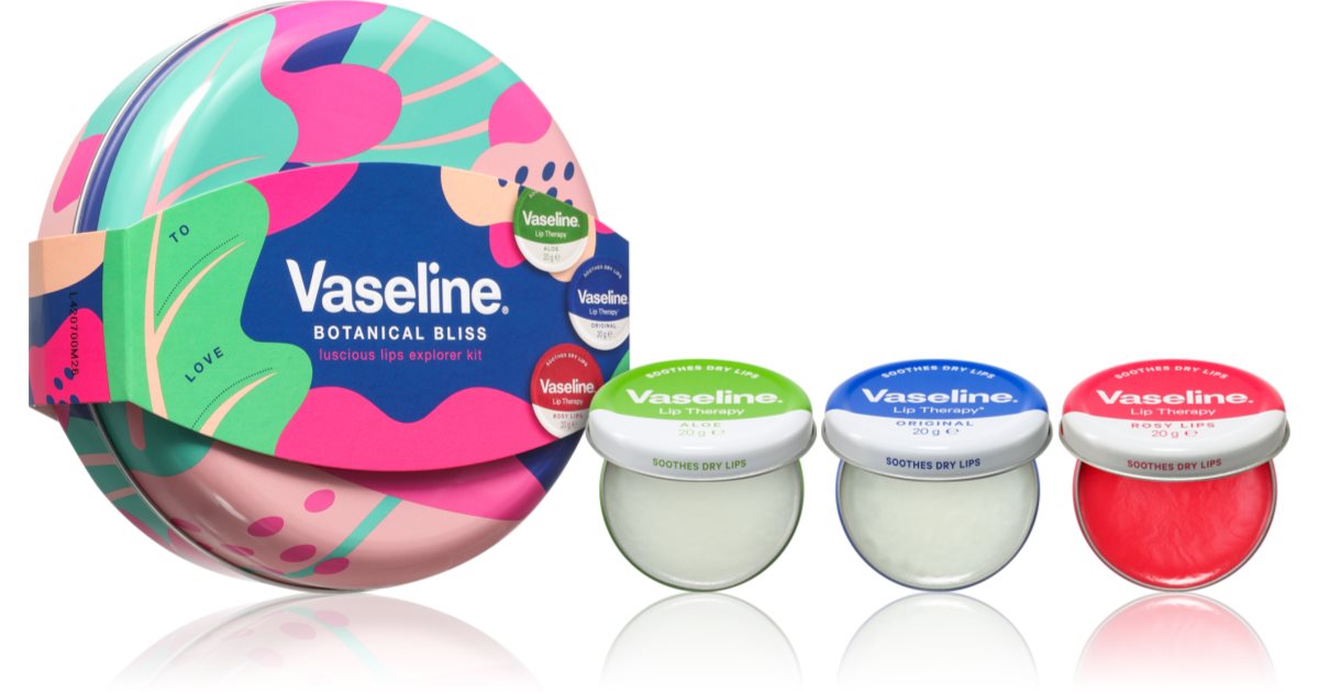 Vaseline Botanical Bliss Lip Gift Set 3 Piece