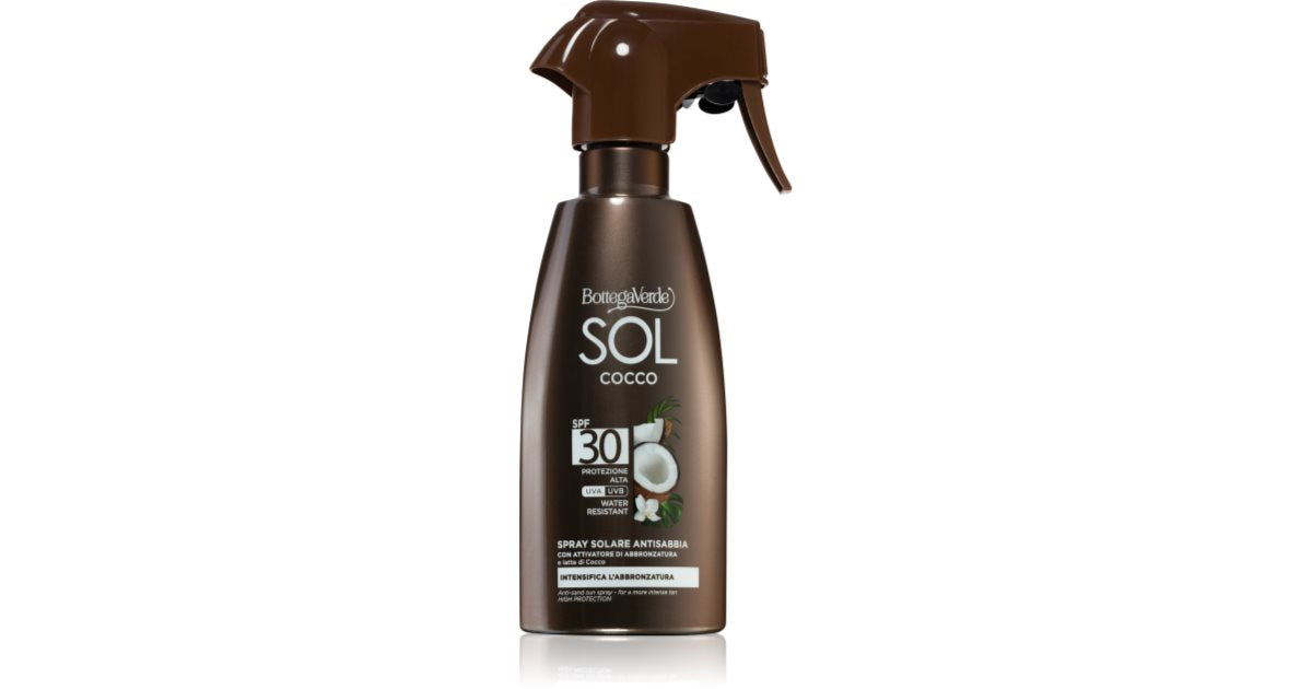 Bottega Verde Sol Cocco Spray Solaire Waterproof SPF 30 250 ml