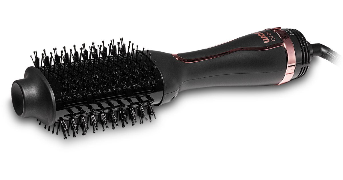 Wad Bravis Oval Dryer curling hairdryer Black-Rose Gold