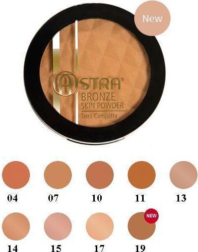 Astra Bronze Skin - Kompaktowy puder brązujący 14 Hazelnut