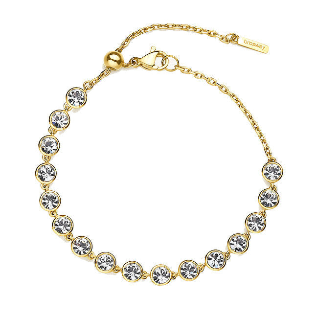 Brosway Sparkling Gold Plated Symphonia Crystal Bracelet BYM154