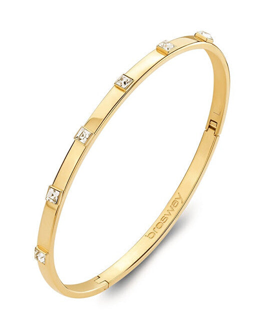 Brosway Elegant Gold Plated Solid Bracelet For Women With You BWY59