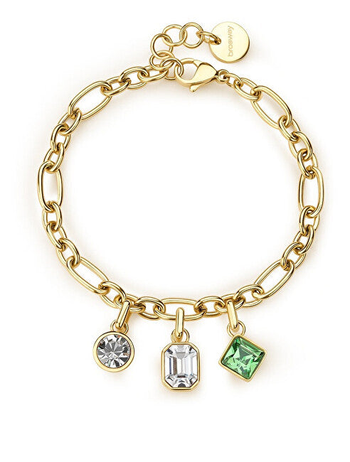 Brosway Beautiful gold plated bracelet with Symphonia charms BYM196