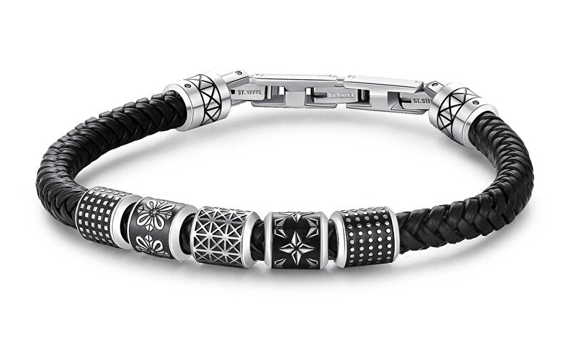 Brosway Bullet BUL22 Men's Modern Leather Bracelet