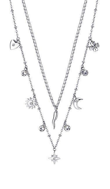 Brosway Zeitlose Stahlkette mit Chant-Charms BAH45