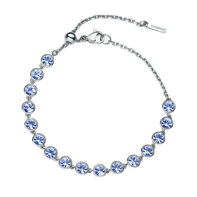 Brosway Dazzling Steel Bracelet with Blue Symphonia Crystals BYM152