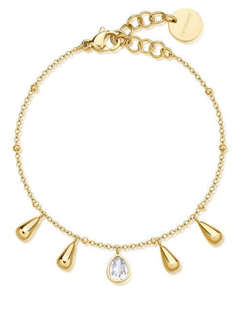 Brosway Damen-Armband aus galvanisiertem Gold mit Charms in Tropfenform, perfekt bpc20