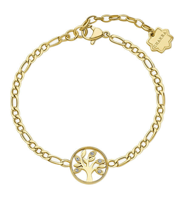 Brosway Tree of Life Chakra Gold Plated Bracelet BHKB144