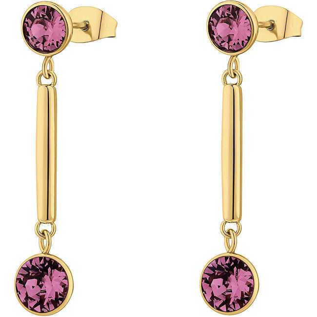 Brosway Boucles d'oreilles charmantes en cristal plaqué or Affinity BFF167