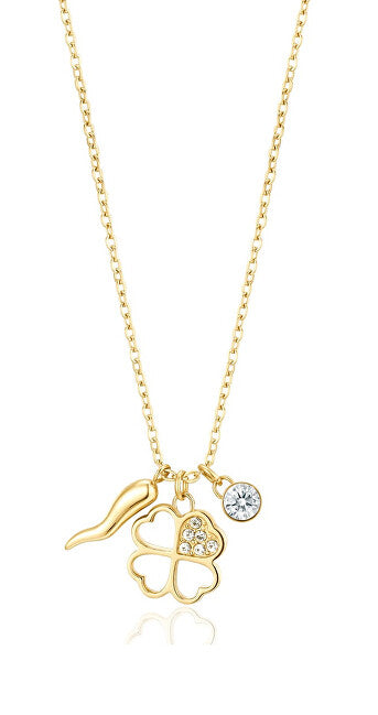 Brosway Charmigt guldpläterat Chakra Luck Halsband BHKN054