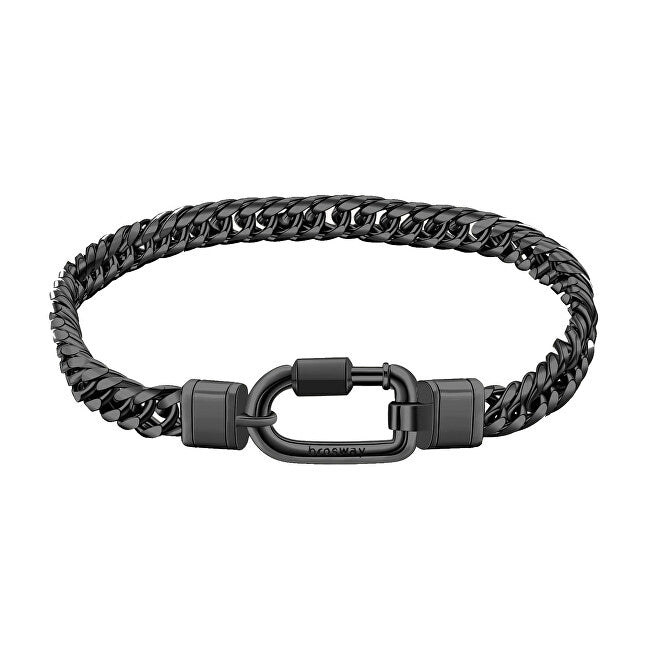 Brosway Naxos BNX21 Black Decent Chain Bracelet - Length: 22cm