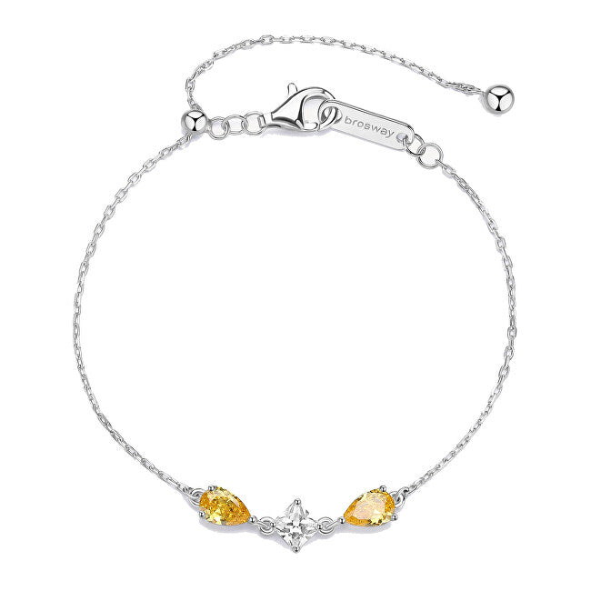 Brosway FEY99 Energy Yellow Cubic Zirconia Silver Bracelet Fancy