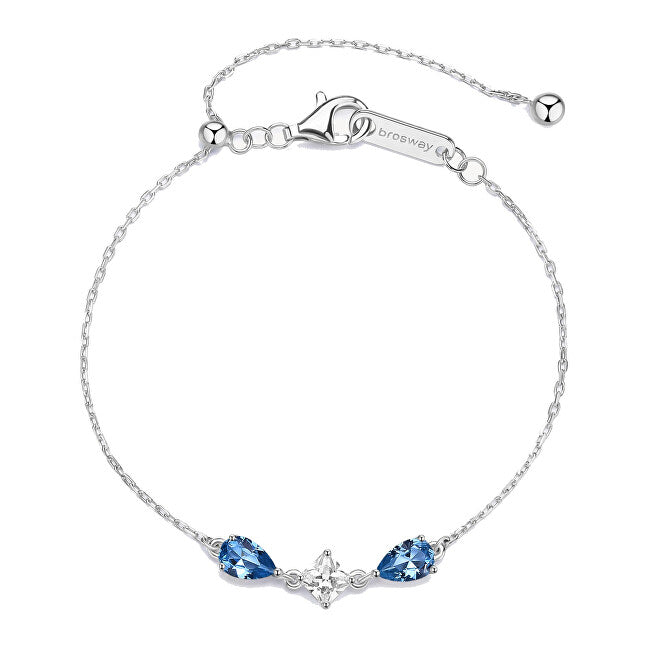 Brosway Freedom Blue Fancy Cubic Zirconia Silver Bracelet FFB112