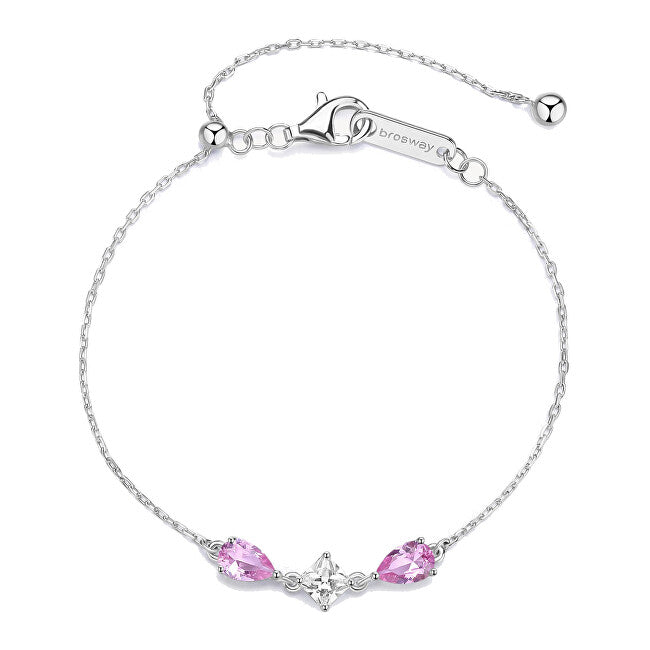 Brosway Fancy FVP113 Pink Vibrant Cubic Zirconia Silver Bracelet