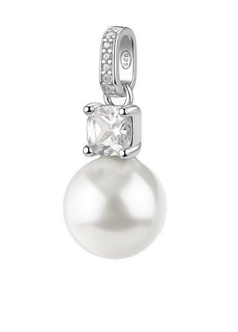 Brosway Fancy Infinite White Zirconia och Pearl Silver Pendant FIW132