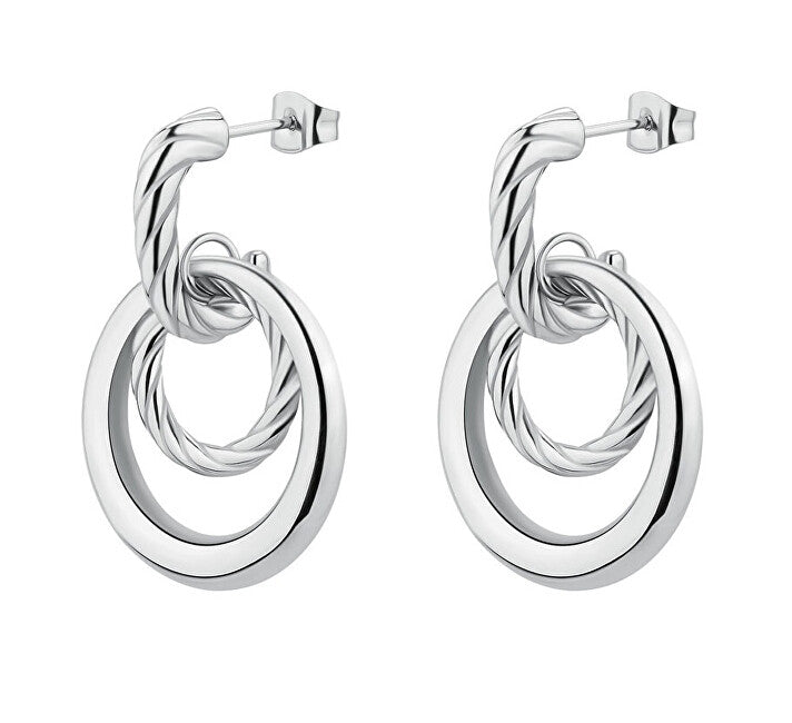 Brosway Boucles d'oreilles pendantes modernes en acier Amy BAY28