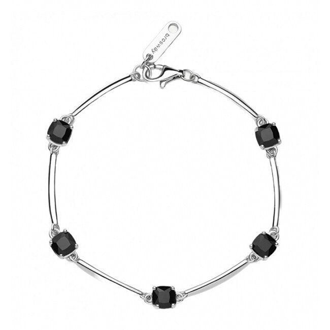 Brosway Fancy Mystery Black Silver Bracelet with Cubic Zirconia FMB04