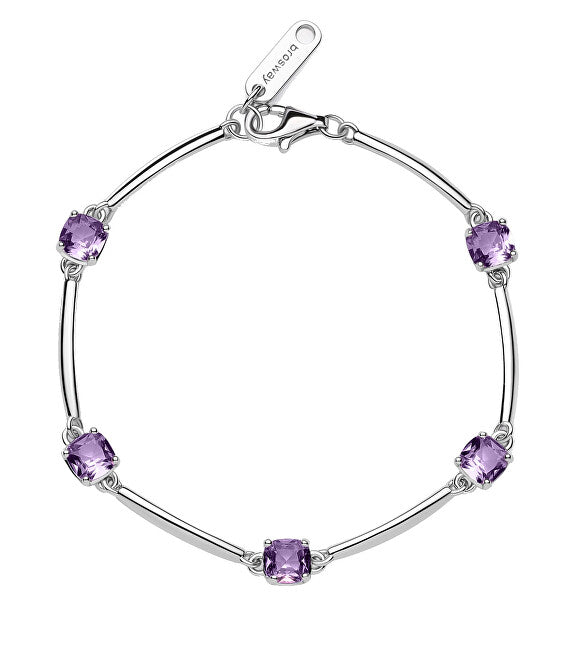 Brosway Fancy Magic Purple Cubic Zirconia Silver Bracelet FMP05