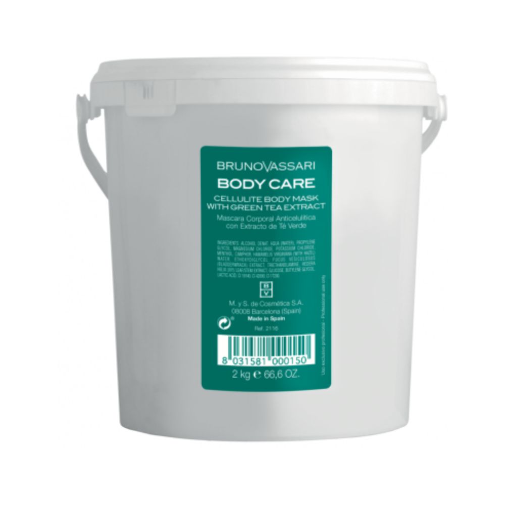 Bruno Vassari Body Care With Green Tea Extract Anti-Cellulite Body Cream Mask 2000 g