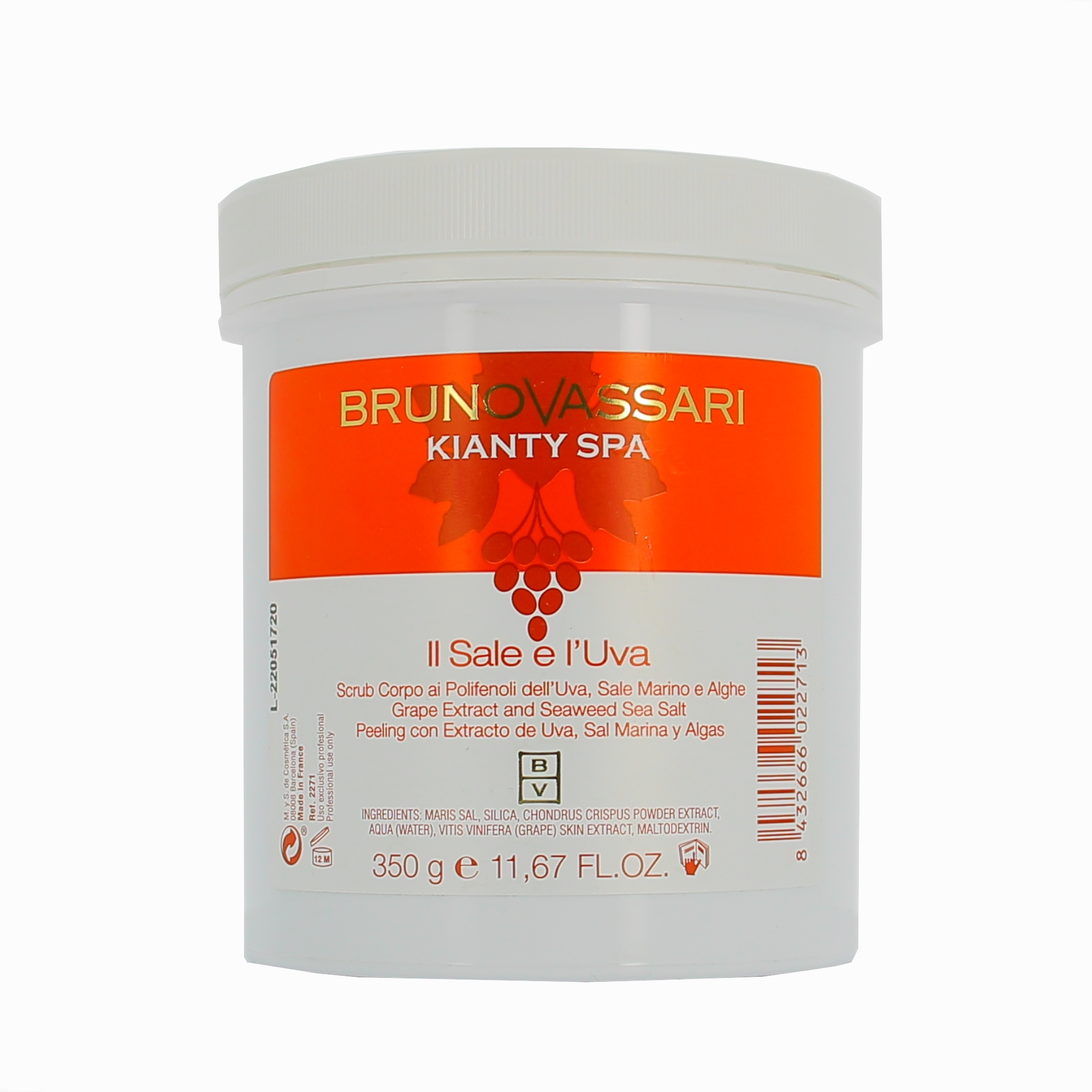 Bruno Vassari Kianty SPA Gommage corporel illuminateur au raisin 350 g