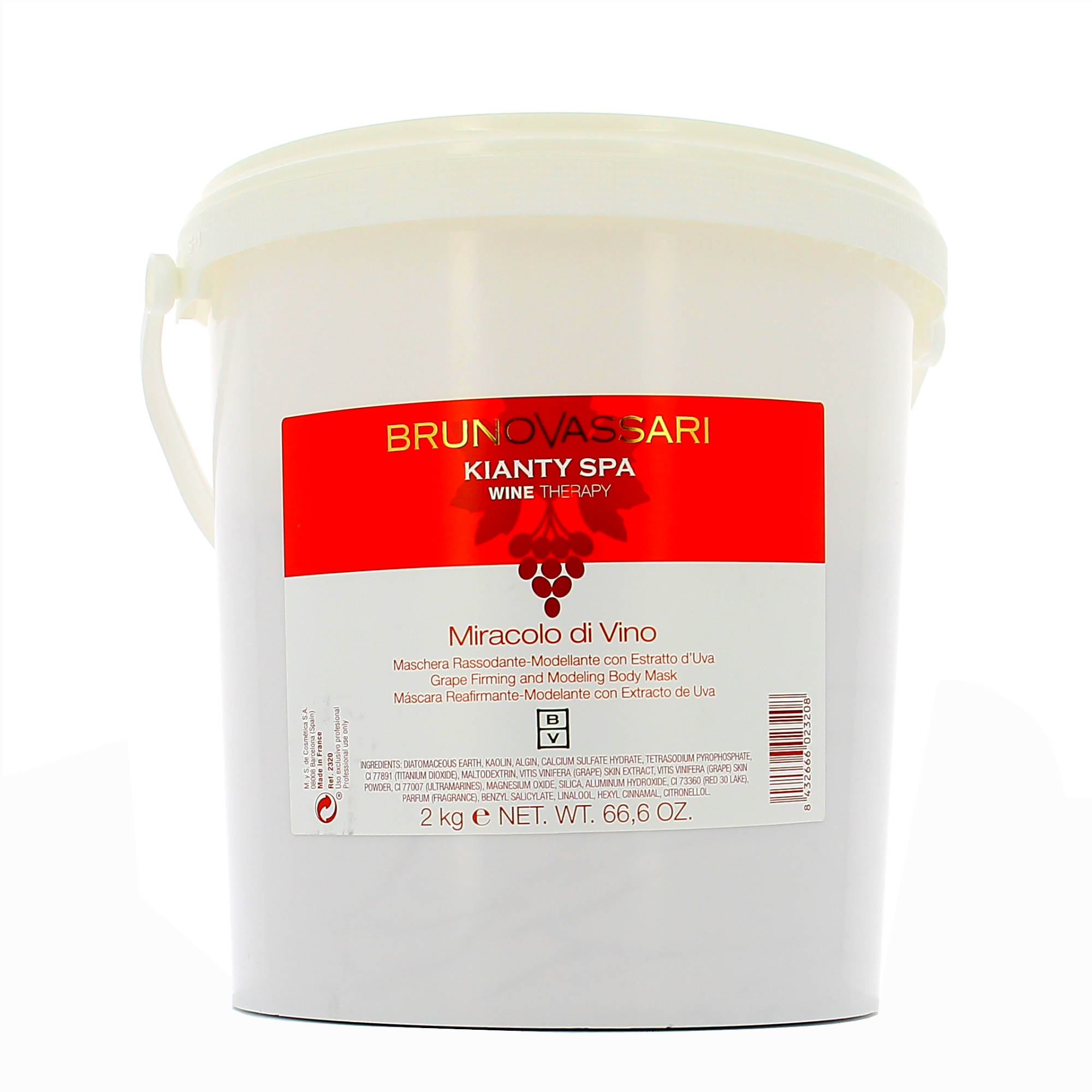 Bruno Vassari Kianty SPA Grape Firmness + Body Cream Grape Reshaping Body Mask 2000g